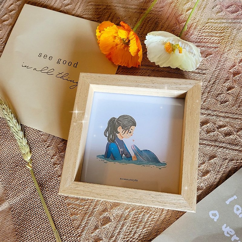 Square photo frame painting - like Yanhui additional purchase products (cannot be ordered separately) - Picture Frames - Wood 
