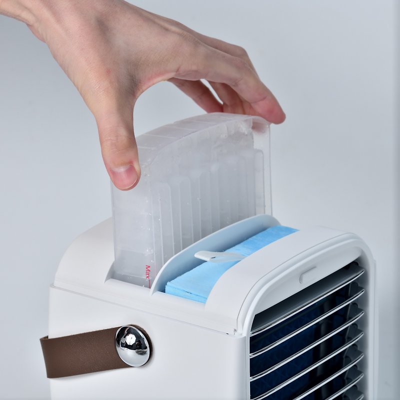 ROOMMI Mini Air Conditioner Ice Cooling Fan Accessories Plus Purchase Area [Ice Box] - พัดลม - วัสดุอื่นๆ ขาว