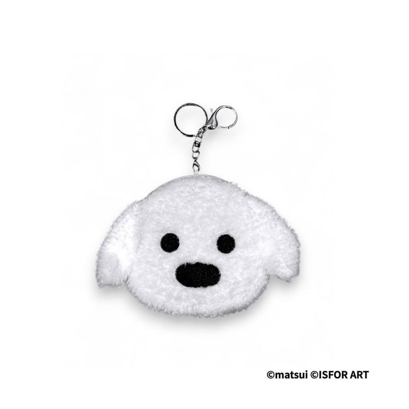 matusi DOGS ぬいぐるみコインケース - コインケース・小銭入れ - ウール ホワイト