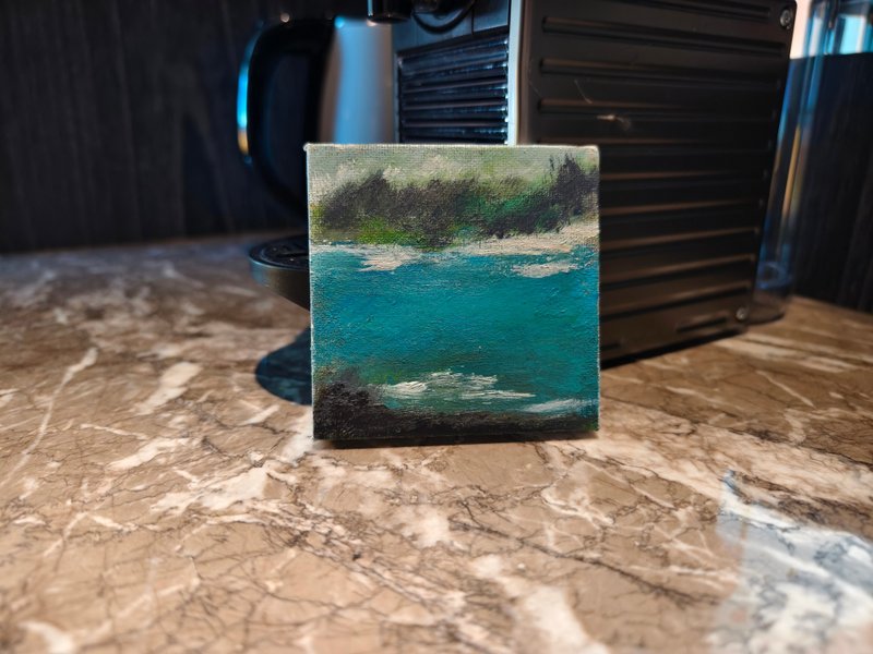 壓克力水彩畫/風景畫/療癒畫/裝飾畫/小尺寸掛畫 - 海報/掛畫/掛布 - 棉．麻 