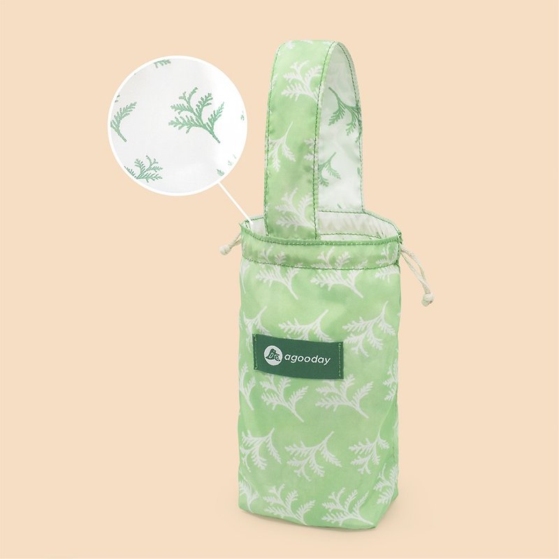 Good day two-color beverage bag-Taiwan Good Tree - ถุงใส่กระติกนำ้ - เส้นใยสังเคราะห์ สีเขียว
