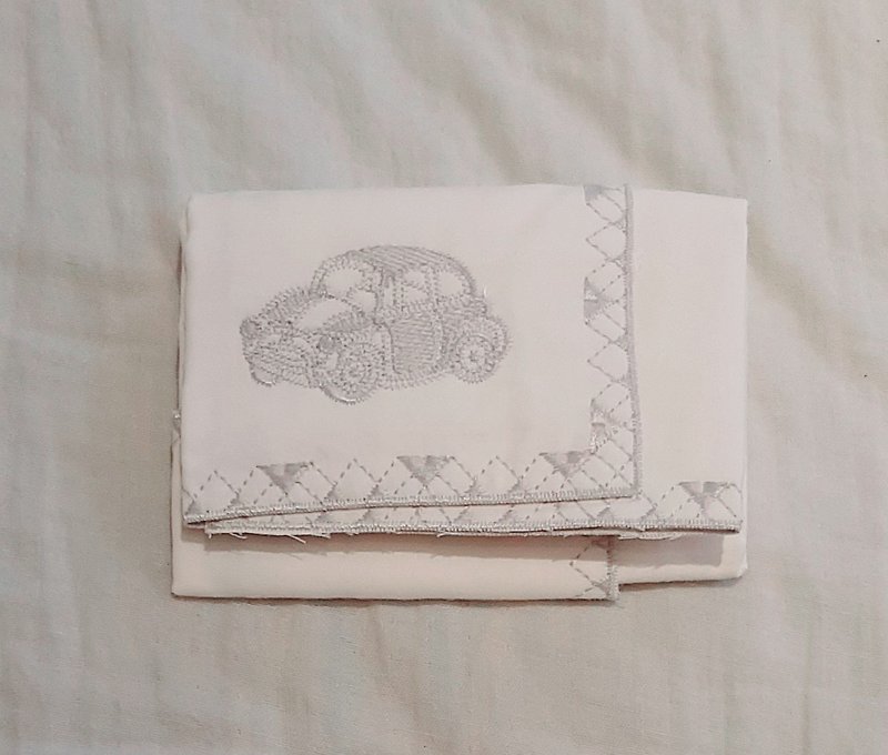 embroidery handkerchief -car/race/dust - ผ้าเช็ดหน้า - เส้นใยสังเคราะห์ 