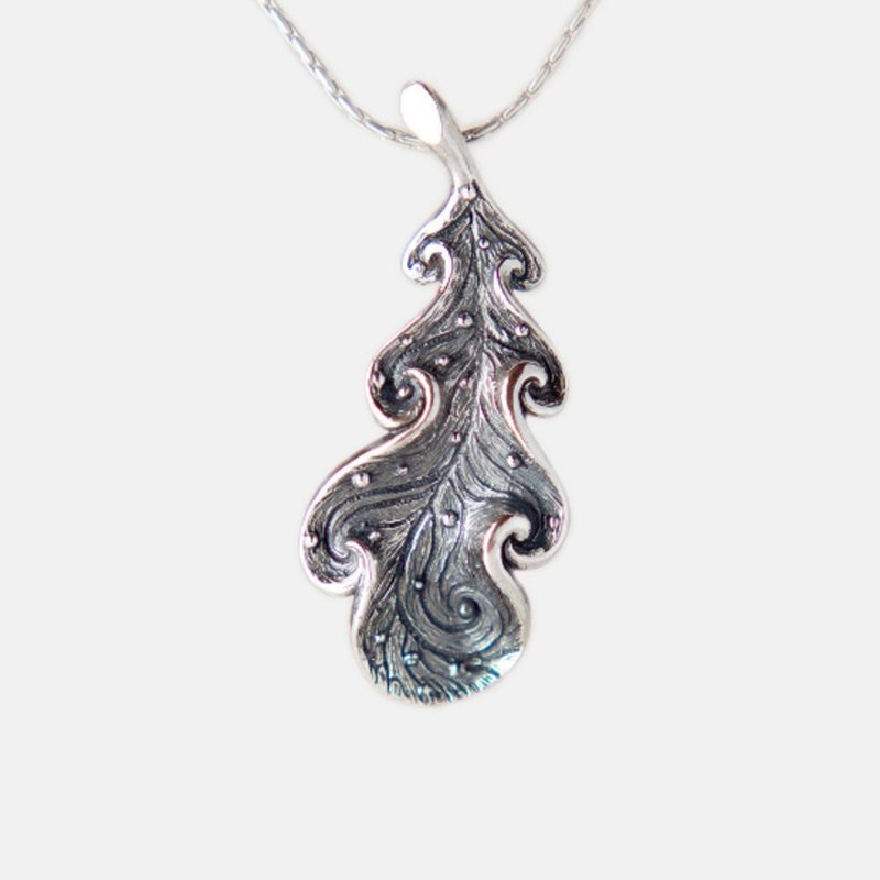 Oak Leaf Pendant - 項鍊 - 純銀 銀色