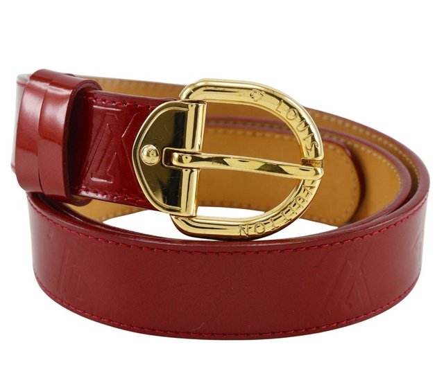 ルイヴィトン　サンチュール LV　イニシアル　ベルト ブラウン　レッド レザー 楽天市場】LOUIS VUITTON ルイ ヴィトン モノグラム サンチュール LV