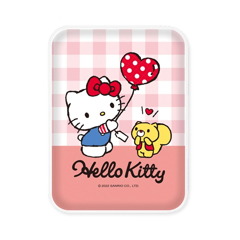Sanrio-PowerBank-Plaid Series-HELLO KITTY - Chargers & Cables - Plastic Red