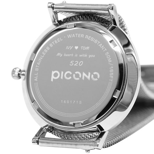 PICONO Watches 【客製化禮物】加購專屬客訂背蓋雷刻 -情人節禮物 生日 結婚禮物