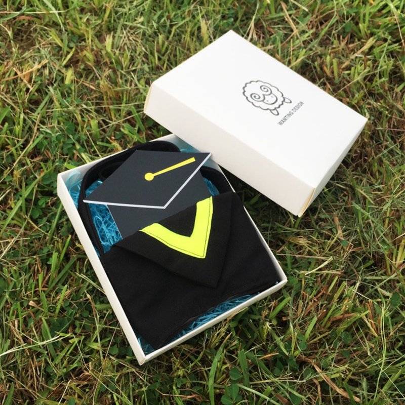 WD 經典畢業飲料提袋【螢光黃】 - 飲料提袋/杯套 - 棉．麻 黃色