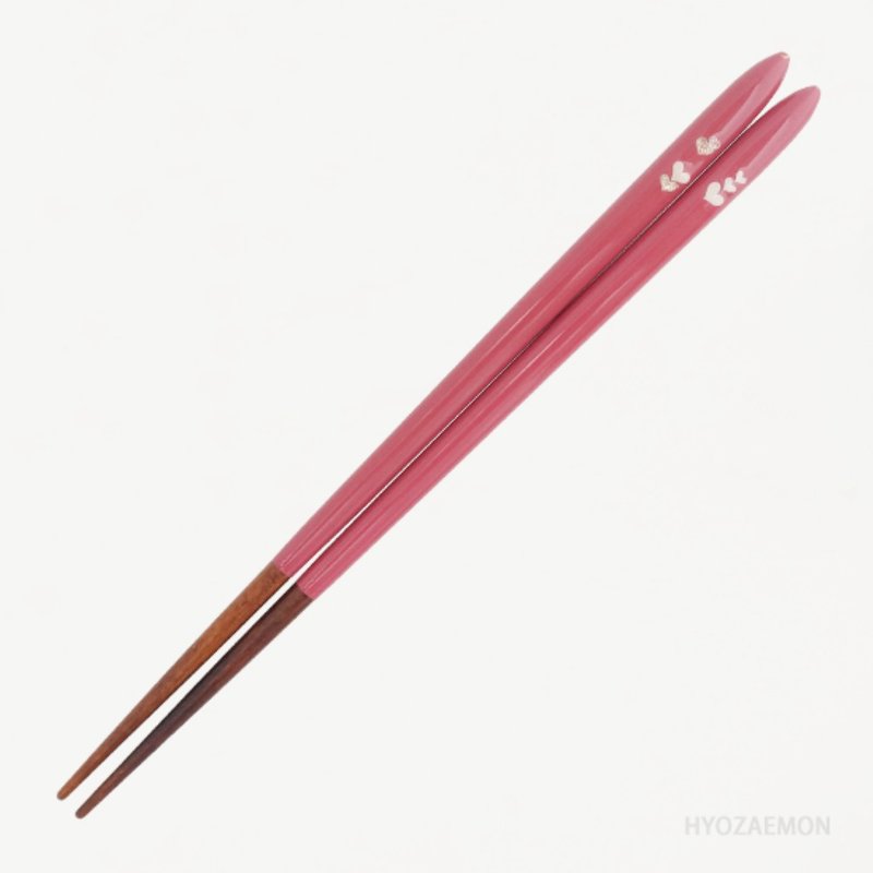 Hyozaemon Chopsticks Magic Words Red 21.5cm Y-102 - ตะเกียบ - ไม้ 