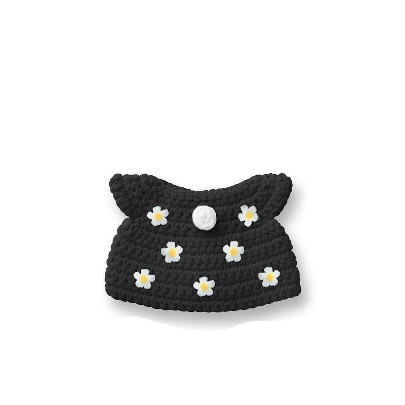 Miffy Doll Accessories - black flower dress handmade