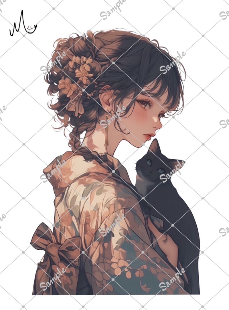 オリジナル人物ステッカー - 貼紙 - 紙 