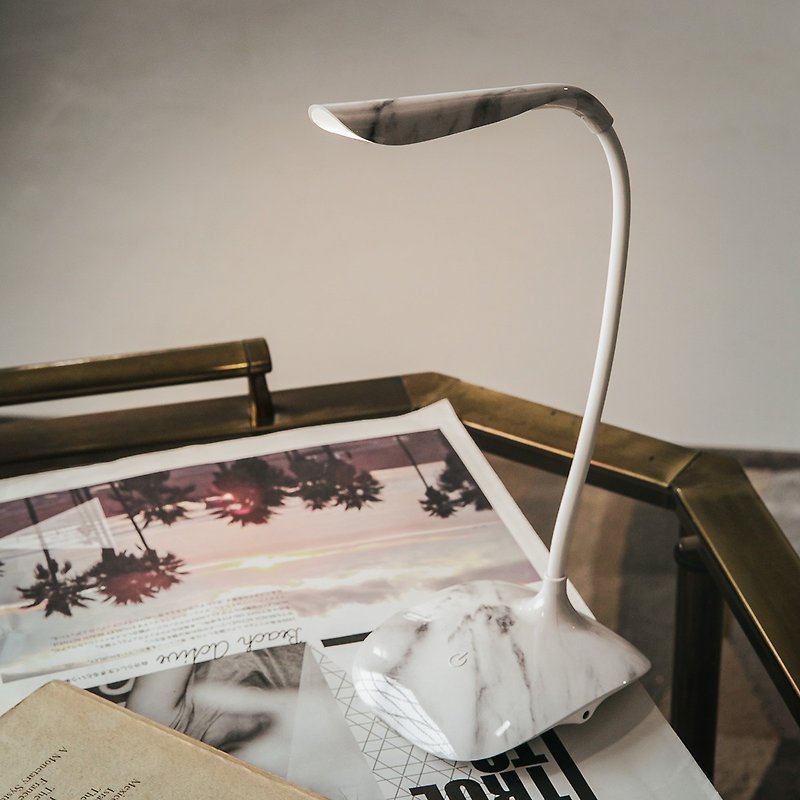 大理石ランプベッドサイドランプ化粧ランプ読書灯ギフトボックス包装誕生日プレゼントおすすめ - 照明・ランプ - プラスチック ホワイト