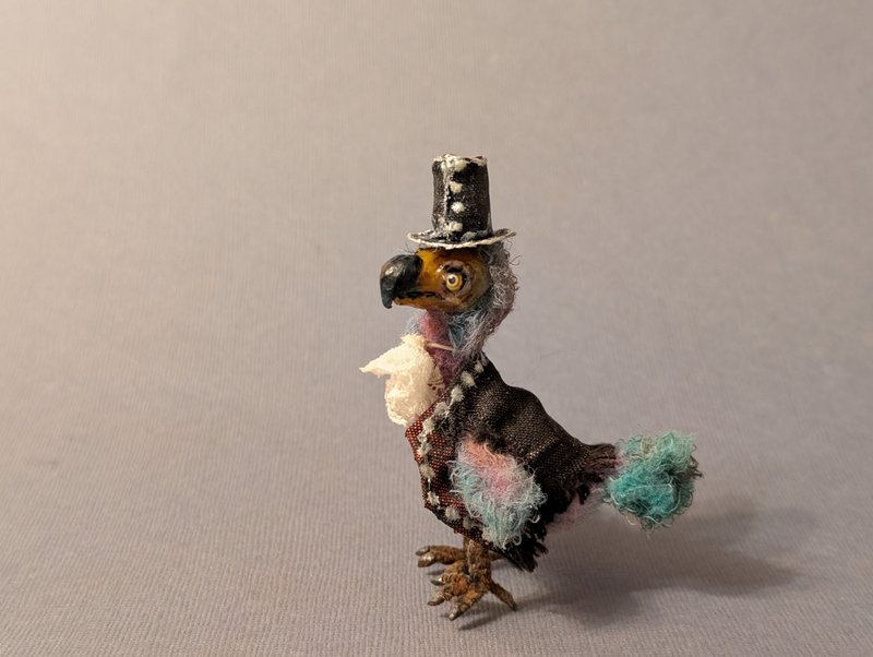 Dodo miniature, crocheted, 6,5 cm - Stuffed Dolls & Figurines - Other Materials Multicolor