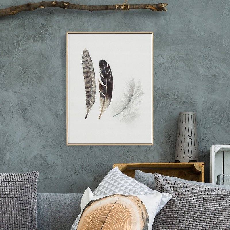 Feather-painting/bedroom painting/home furnishing/gift gift/sofa background/bird/b&b decoration - Posters - Other Materials Multicolor