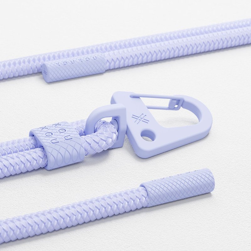 XOUXOU / 6mm編織掛繩背帶-紫色Periwinkle - 手機配件 - 尼龍 紫色