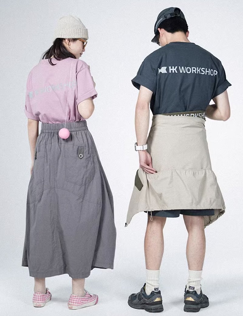 Japanese style minimalist heavy short-sleeved T-shirt - เสื้อยืดผู้หญิง - วัสดุอื่นๆ หลากหลายสี