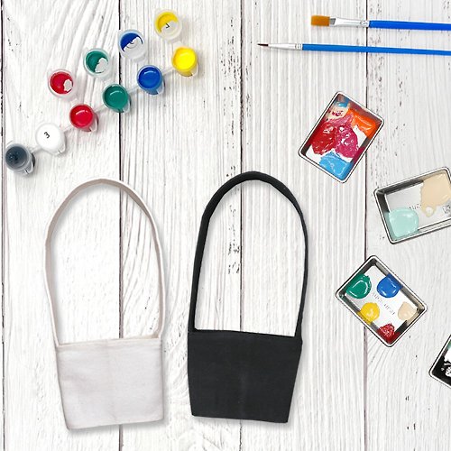 印花美術社EASYIN | 客製化服務 手繪素材包-DIY布好塗彩繪飲料袋 布類專用顏料