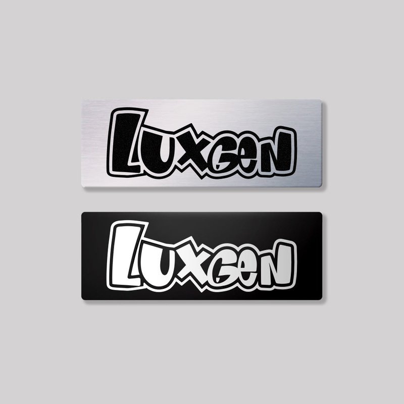 LUXGEN/HHP/aluminum plaque SunBrotherSun Brothers - Stickers - Aluminum Alloy 