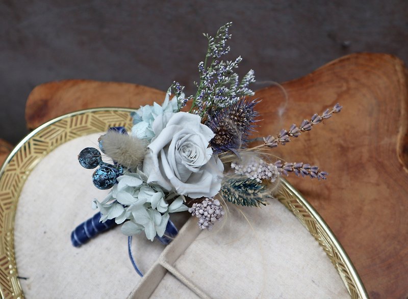 Corsage | Everlasting rose corsage blue and purple color - Other - Plants & Flowers Blue