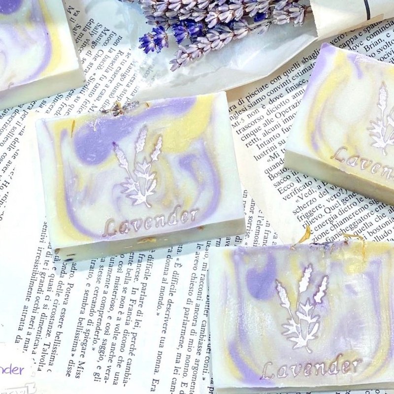 [Green Hand-made] Lavender Sleeping Bath Soap | Bath | Soap Series for Four Seasons - สบู่ - วัสดุอื่นๆ 