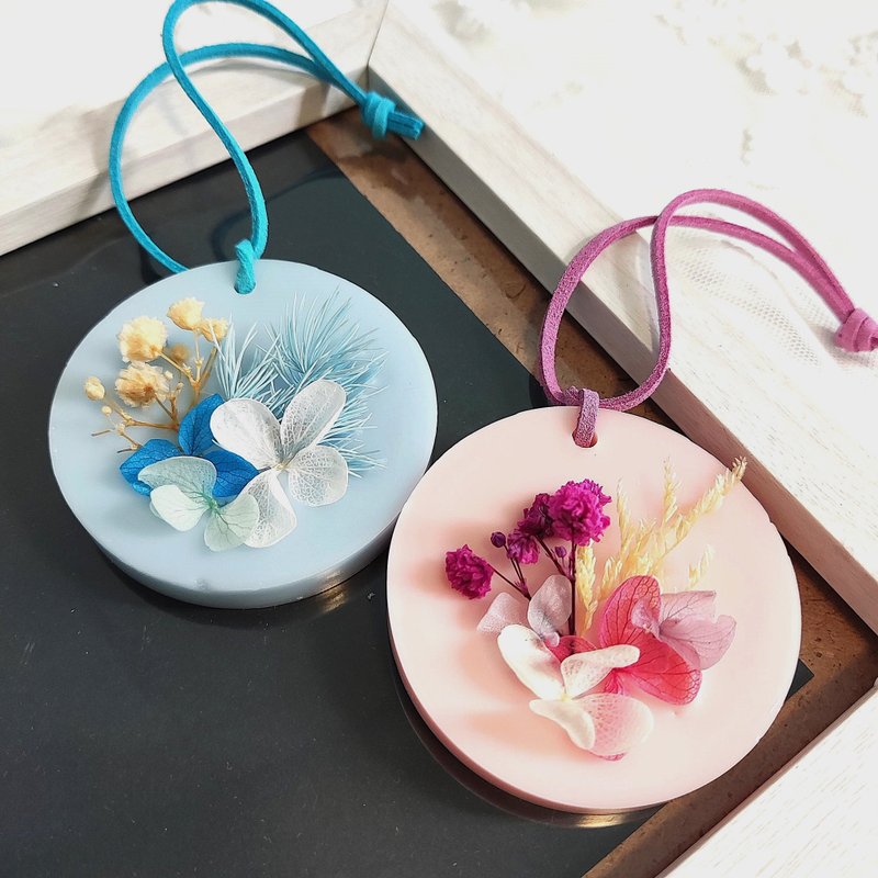 Dried flower fragrance Wax tablets (small round version) - เทียน/เชิงเทียน - ขี้ผึ้ง 