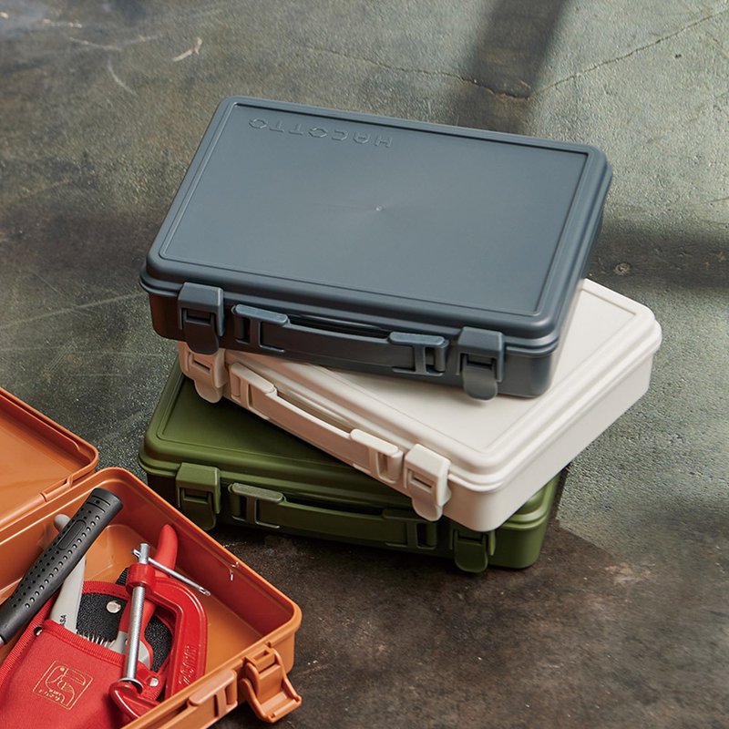 Japanese Tianma HACOTTO flat B5 multifunctional PP portable storage tool box - กล่องเก็บของ - พลาสติก หลากหลายสี