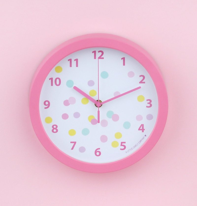 オランダの小さな素敵な会社–癒しのカラフルなドットの掛け時計 - 時計 - その他の素材 