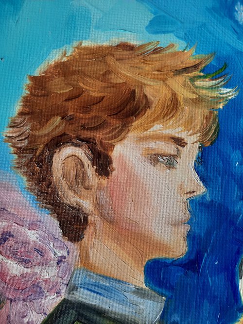 星の王子さまの油絵 星の王子さまキツネの子供たちの壁アート 小