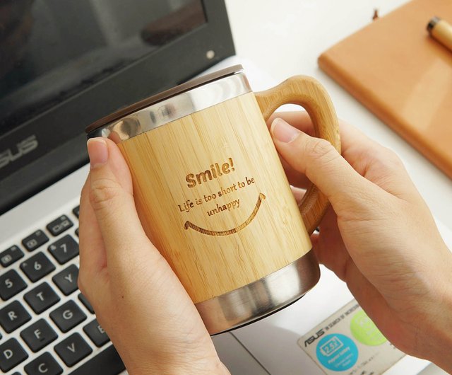 Bamboo Coffee Mug with Handle