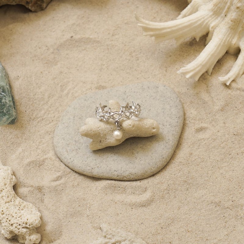 Mini Sea Star Ring - General Rings - Semi-Precious Stones Silver