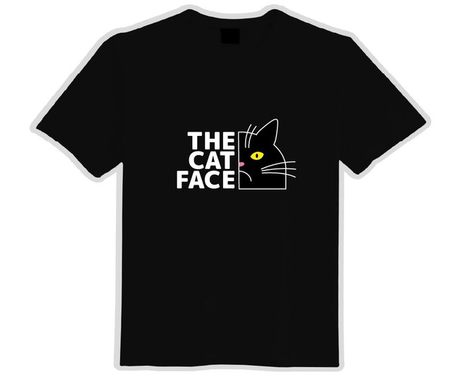 【Kirin】ノースフェイス THE NORTH FACE 猫Tシャツ　L ノースフェイスブラック猫顔 服 TシャツブラックT 子供用 半袖 吸湿