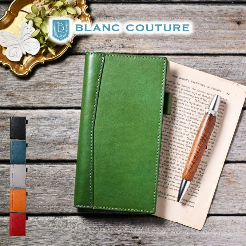 系統手帳 窄版 11mm વાળા 真皮 - 筆記本/手帳 - 真皮 黑色