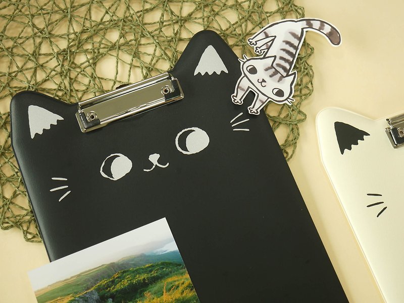 其他金屬 文件夾/資料夾 - O-CAT－貓耳膠皮板夾(A4)