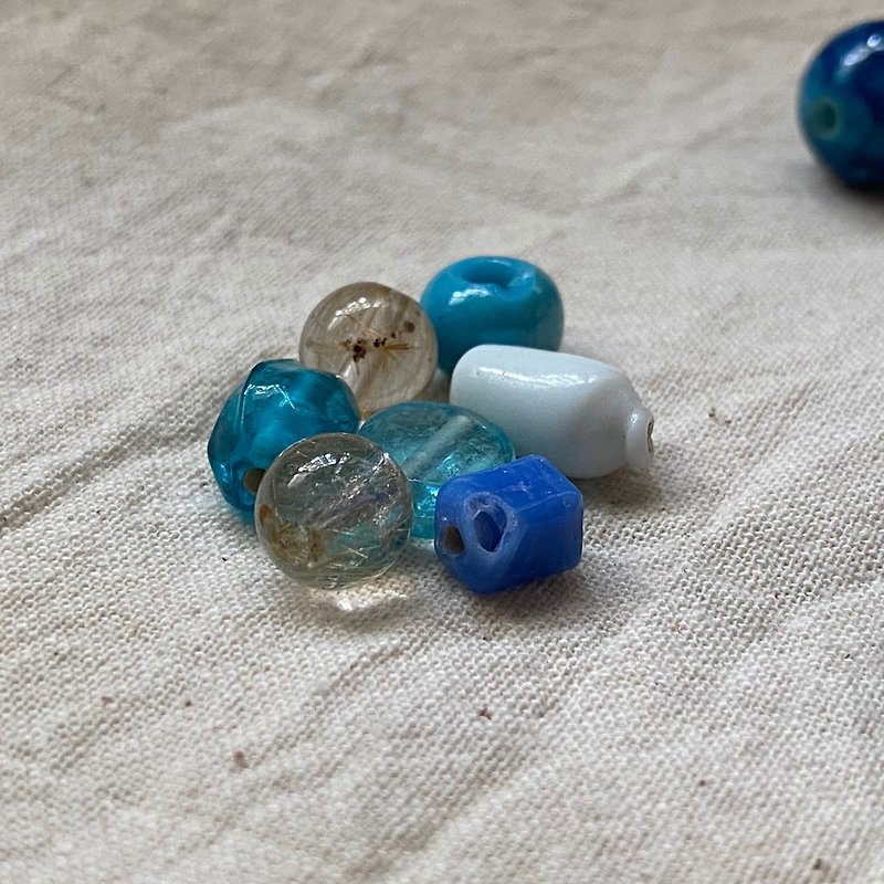 Handmade lampwork glass beads set