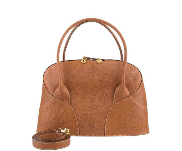 LOEWE ブラウンレザー ハンドバッグ LOEWE ロエベ バッグ レディース ブランド ハンドバッグ レザー