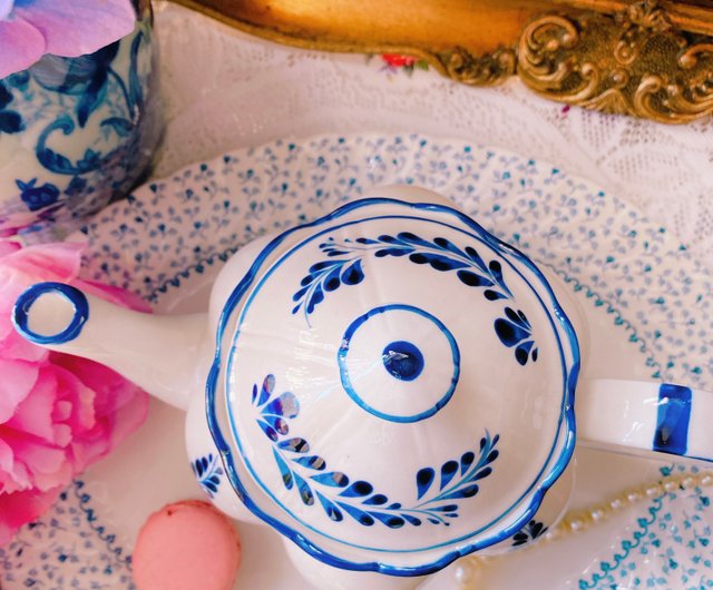 オランダ製ロイヤルデルフト手描き手作りコバルトブルーアンティーク