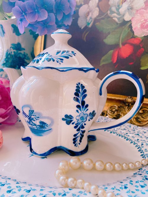 デルフト　ティーストレーナー　オランダ デルフト ティーストレーナー オランダ Delft Blue Tea Strainer