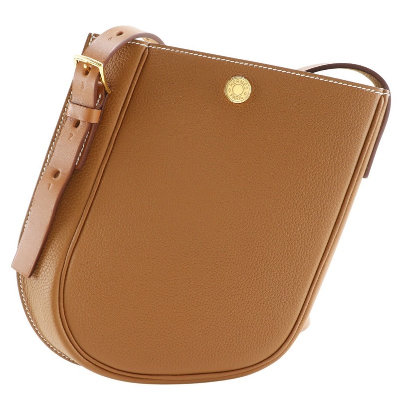 【日本直送】エルメス HERMES パースペクティブ キャヴァリエール21 ショルダーバッグ トゴ ゴールド 茶 U ユニセックス【中古】 - 側背包/斜背包 - 真皮 咖啡色