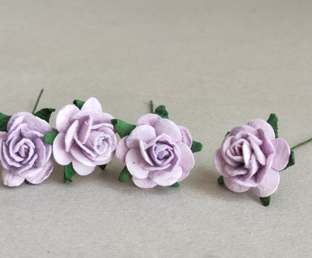 Lavender Rose Flower Pin