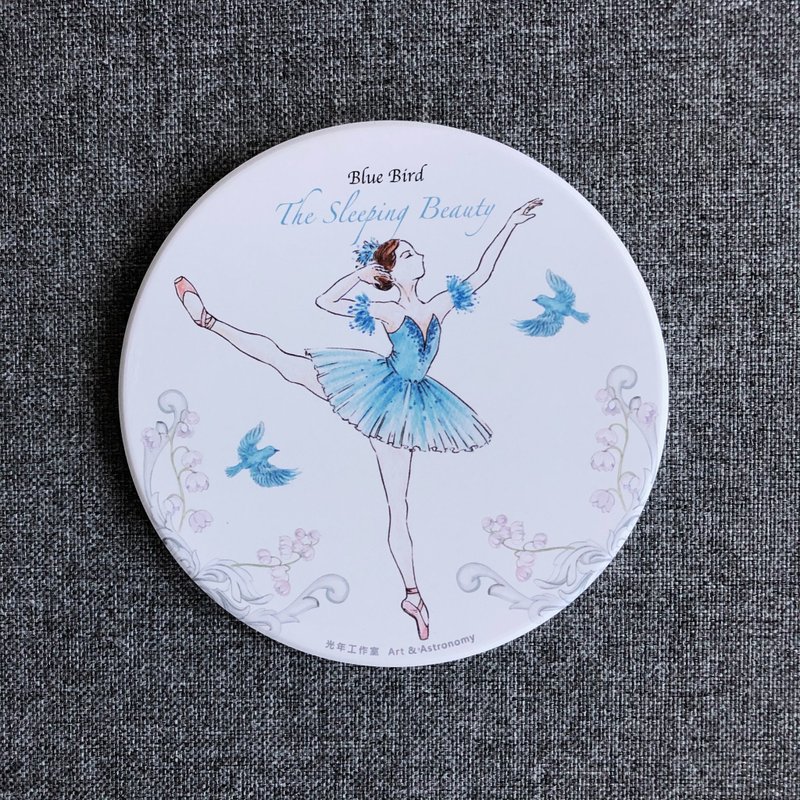 The Sleeping Beauty-Blue Bird 芭蕾舞劇-睡美人青鳥 陶瓷杯墊 - 杯墊 - 陶 白色