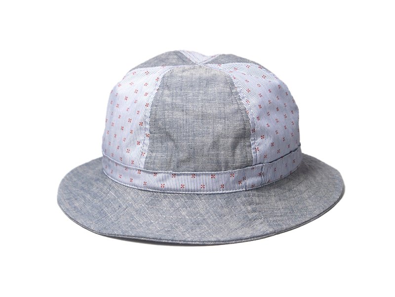 round toe bucket hat - หมวก - ผ้าฝ้าย/ผ้าลินิน สีเงิน