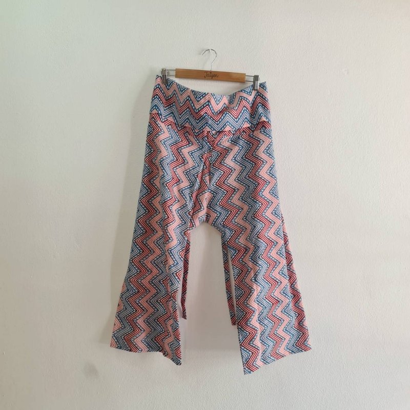 Thai Fisherman Wrap-Pants - 女長褲 - 棉．麻 多色