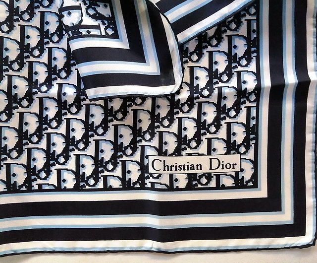 Authentic Christian Dior Monogram Silk Scarf 26x26 inches with Tag Made in  Italy - Shop orangesodapanda Scarves - Pinkoi