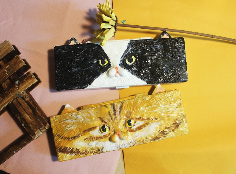 Cat - custom pencil case - Pencil Cases - Clay 
