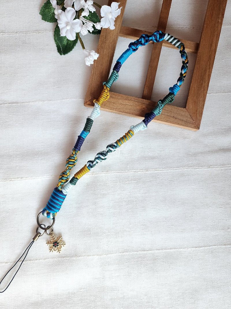 Paris*Le Bonheun. Tangle of string. Braided wrist rope (bohemian style) - Lanyards & Straps - Nylon Multicolor