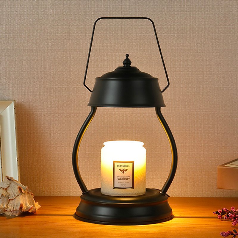 FUNDAY Pure Black Classic Scented Candle Warming Lamp Melting Wax Lamp - Dimmable Version - Candles & Candle Holders - Other Materials 
