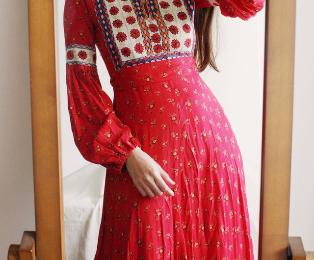 スーパーコピー 激安 - ブランドコピー代引き高品質専門店 Hippie style Vintage 70s Afghan dress Afghan hand ワンピース