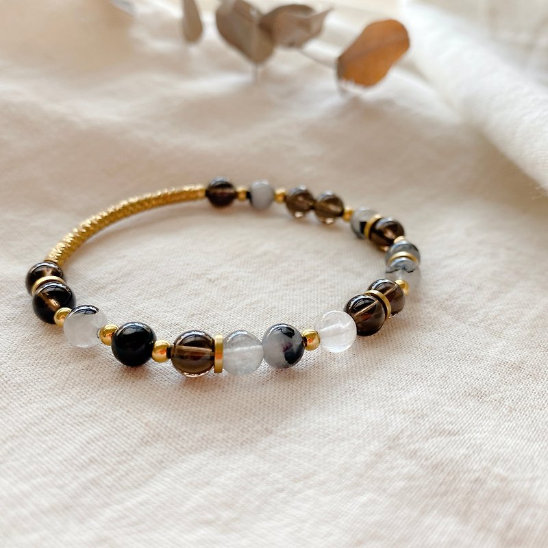 Natural-  natural stones bracelet - สร้อยข้อมือ - ทองแดงทองเหลือง หลากหลายสี