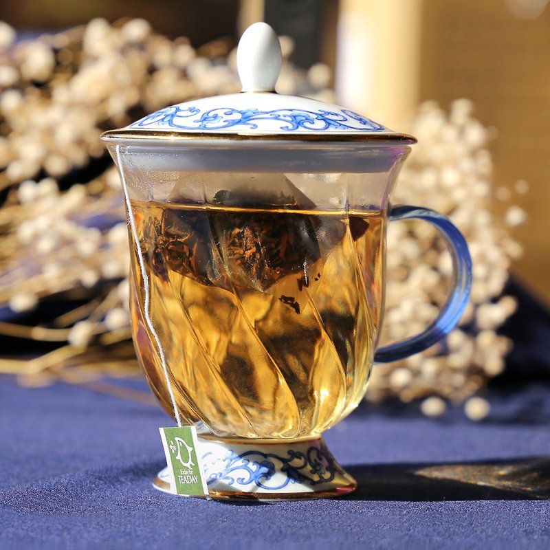 玻璃 茶壺/茶杯/茶具 藍色 - 晶豔亞洲蓋杯(300ml)