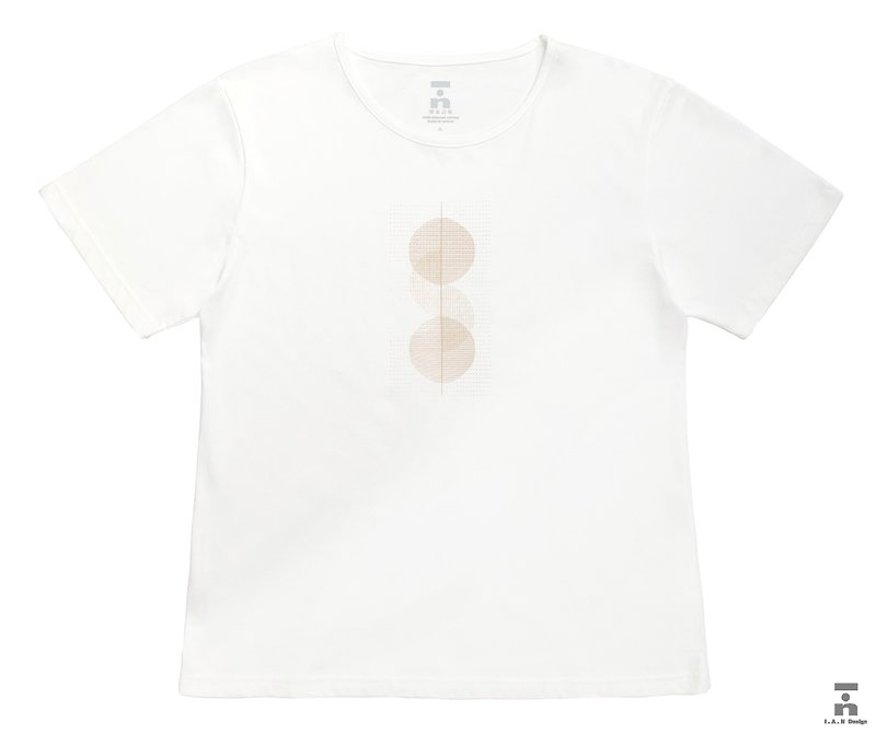 Eclipse Organic Cotton Short Sleeve T Organic Cotton - เสื้อฮู้ด - ผ้าฝ้าย/ผ้าลินิน ขาว