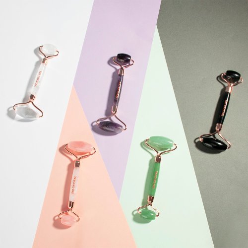 SIO Crystal希奧水晶 天然水晶按摩滾輪儀-白水晶/黑曜石/紫水晶/粉水晶/綠東陵